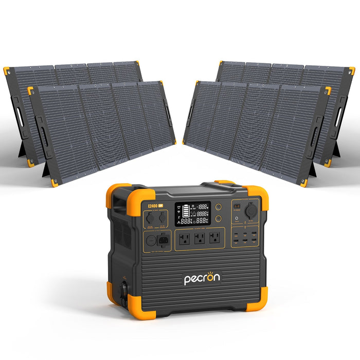 PECRON E2400LFP Solar Generator Kit
