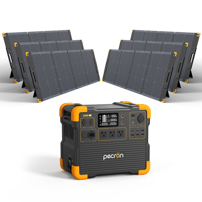 PECRON E2400LFP Solar Generator Kit