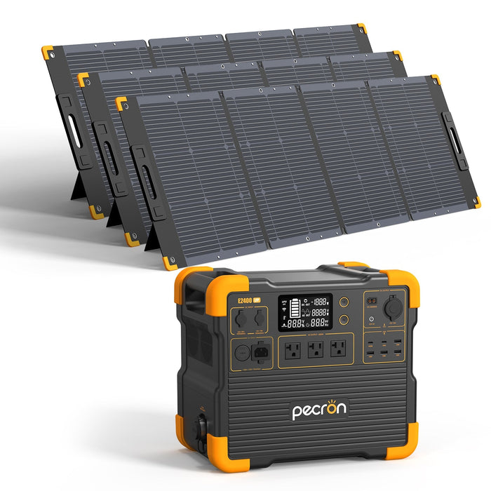 PECRON E2400LFP Solar Generator Kit