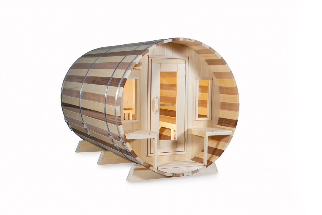 Dundalk Leisurecraft Canadian Timber Tranquility Barrel Sauna | 6 - 8 Persons