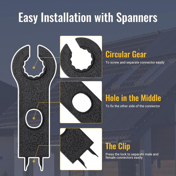 12 PCS Solar Connector Solar Panel Cable Connectors Solar Panel Connectors Kit