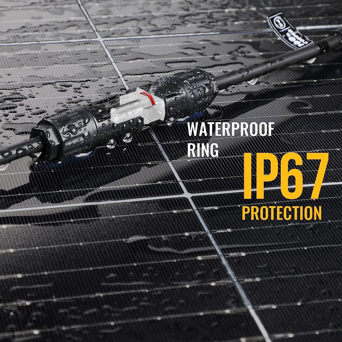 4 Pairs Solar Connectors Y Branch Parallel Adapter Cable Wire Plug Tool Kit