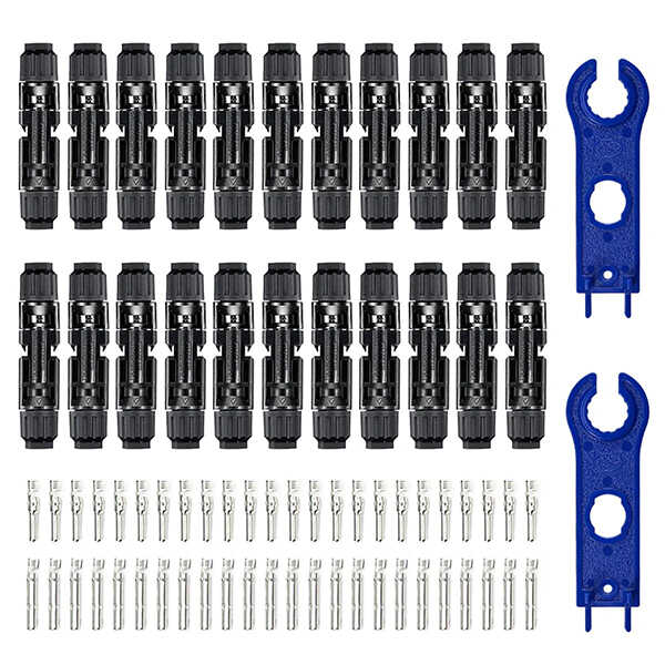 44PCS Solar Connector with Spanners IP67 Waterproof Male/Female