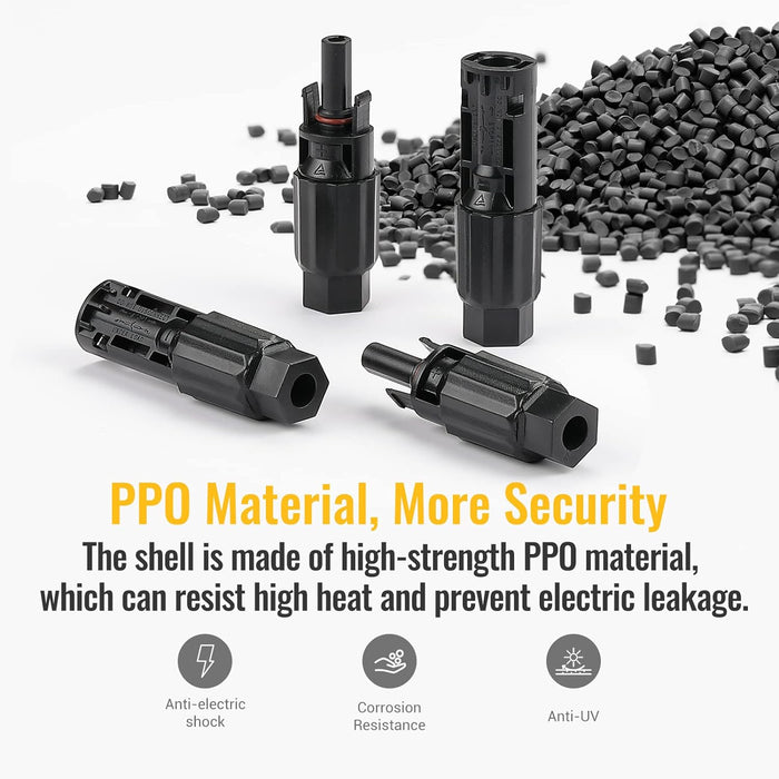 12 PCS Solar Connector Solar Panel Cable Connectors Solar Panel Connectors Kit