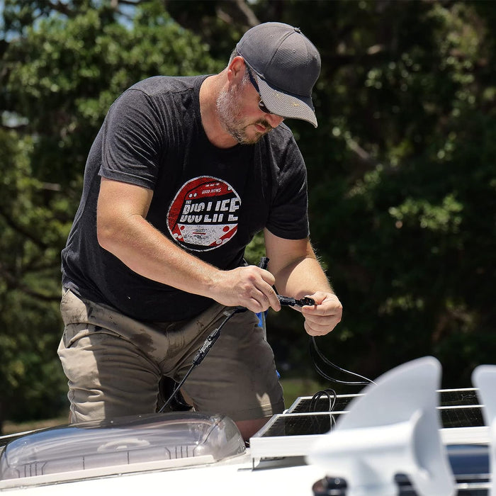 4 Pairs Solar Connectors Y Branch Parallel Adapter Cable Wire Plug Tool Kit