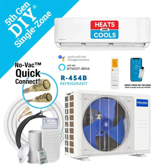 MRCOOL DIY 5th Gen E Star 9,000-36000 BTU Single Zone Mini Split Condenser 115-220V