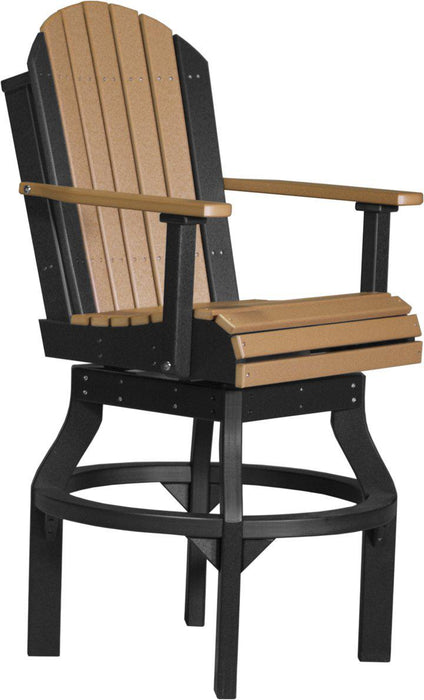 LuxCraft Recycled Plastic Adirondack Swivel Chair (BAR HEIGHT)