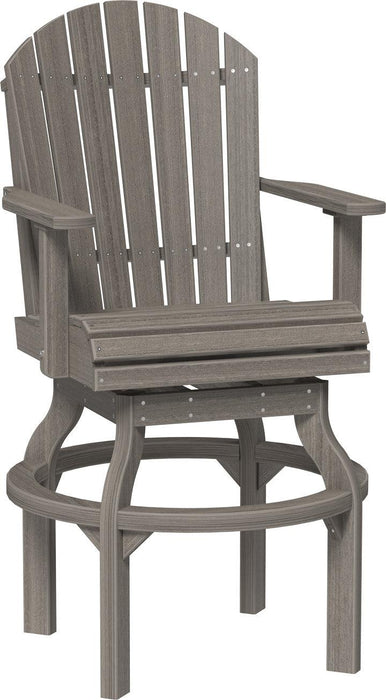 LuxCraft Recycled Plastic Adirondack Swivel Chair (BAR HEIGHT)
