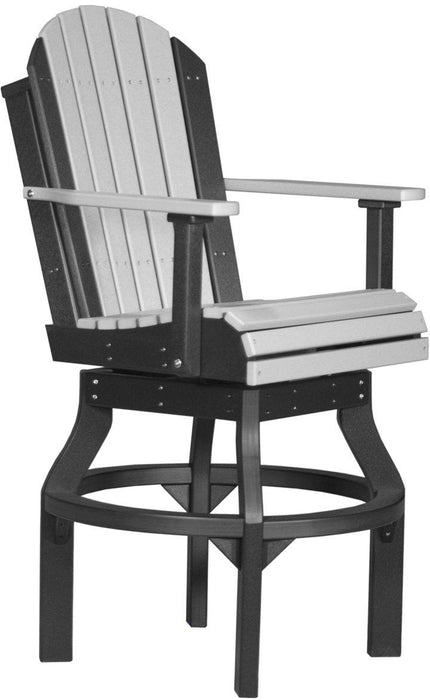 LuxCraft Recycled Plastic Adirondack Swivel Chair (BAR HEIGHT)
