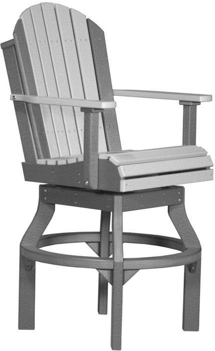 LuxCraft Recycled Plastic Adirondack Swivel Chair (BAR HEIGHT)