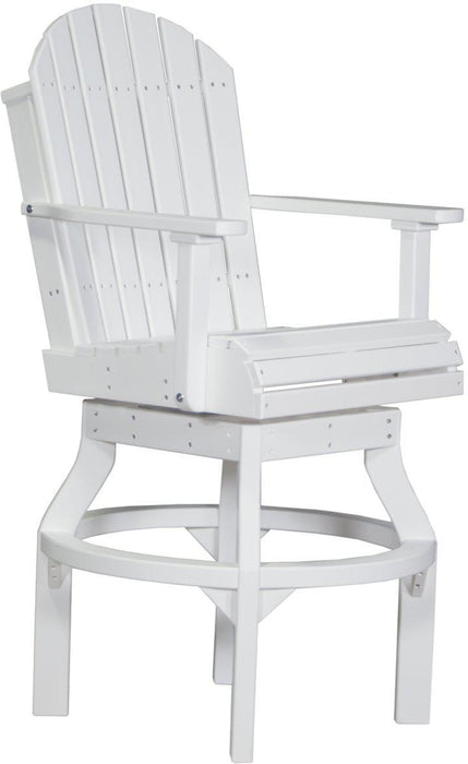 LuxCraft Recycled Plastic Adirondack Swivel Chair (BAR HEIGHT)