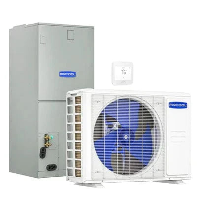 MRCOOL VersaPro 2nd Gen Central Split System with 18K BTU, 1.5 Ton, 18.8 SEER2, Heat Pump Condenser and Ducted Air Handler (MVP-18-HP-230A00-O)