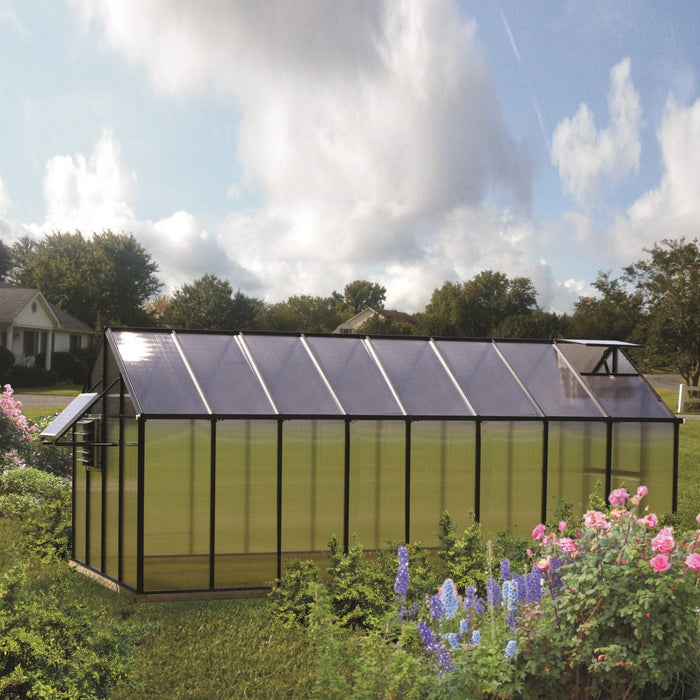 Riverstone | MONT Moheat Solar Greenhouse Kit Package With 8mm Twin-wall Polycarbonate Glazing