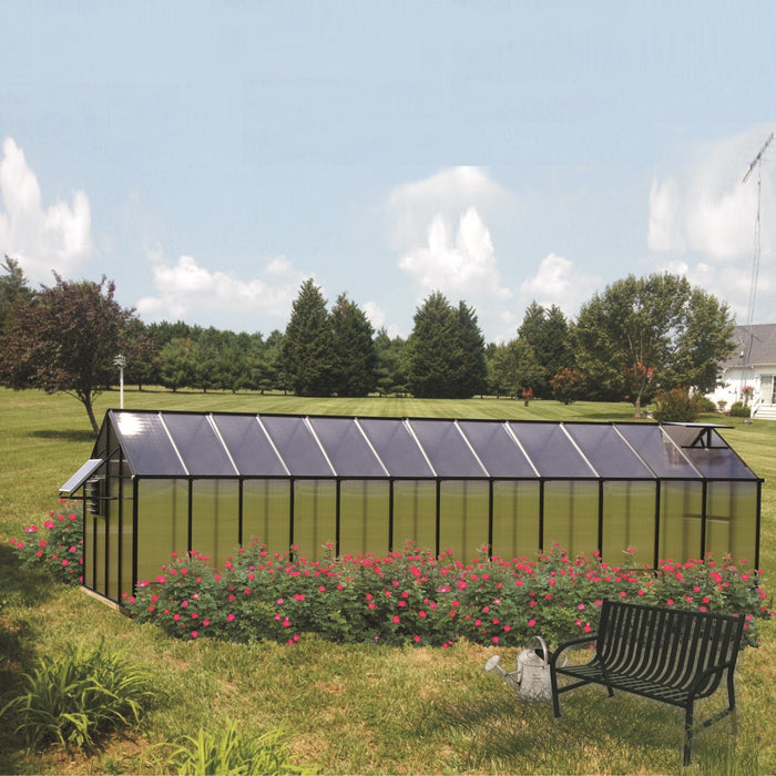Riverstone | MONT Moheat Solar Greenhouse Kit Package With 8mm Twin-wall Polycarbonate Glazing