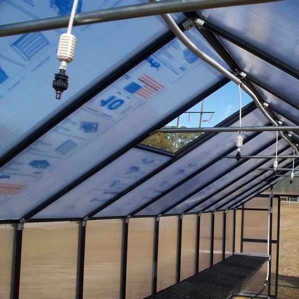 Riverstone | MONT Moheat Solar Greenhouse Kit Package With 8mm Twin-wall Polycarbonate Glazing