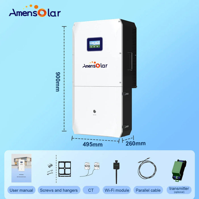 AmenSolar N3H-X16US 16KW Split Phase Hybrid Solar Inverter
