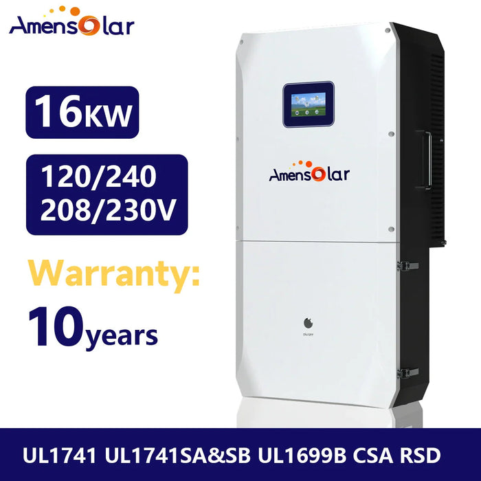 AmenSolar N3H-X16US 16KW Split Phase Hybrid Solar Inverter