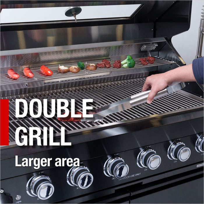 85" 4-Burner 72,000 BTU Stainless Outdoor Kitchen Island Grill with Wine Cooler & Sink Silver