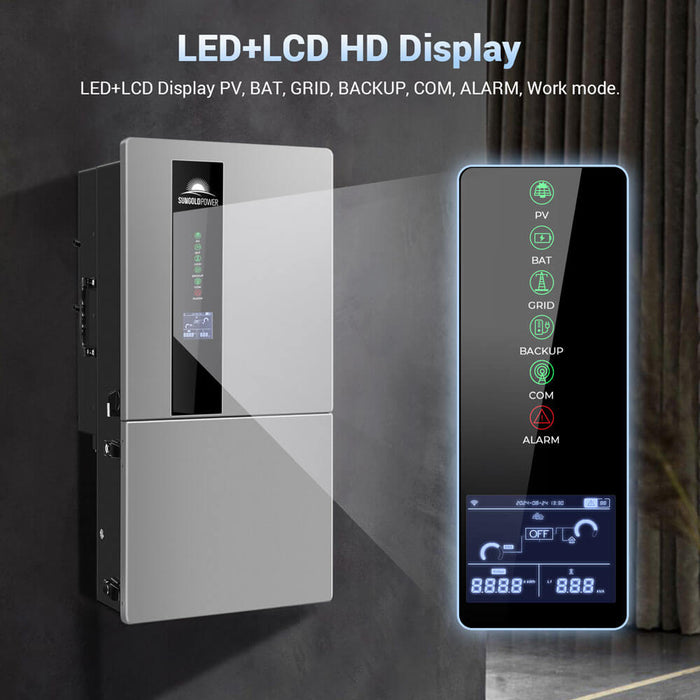 SungoldPower 7.6KW Hybrid Inverter 48V Split Phase SGN7.6K1HB-48