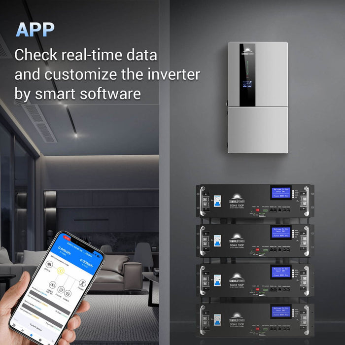 SungoldPower 7.6KW/ 11.4KW Hybrid Inverter 48V Split Phase SGN11.4KHB-48/ SGN7.6K1HB-48