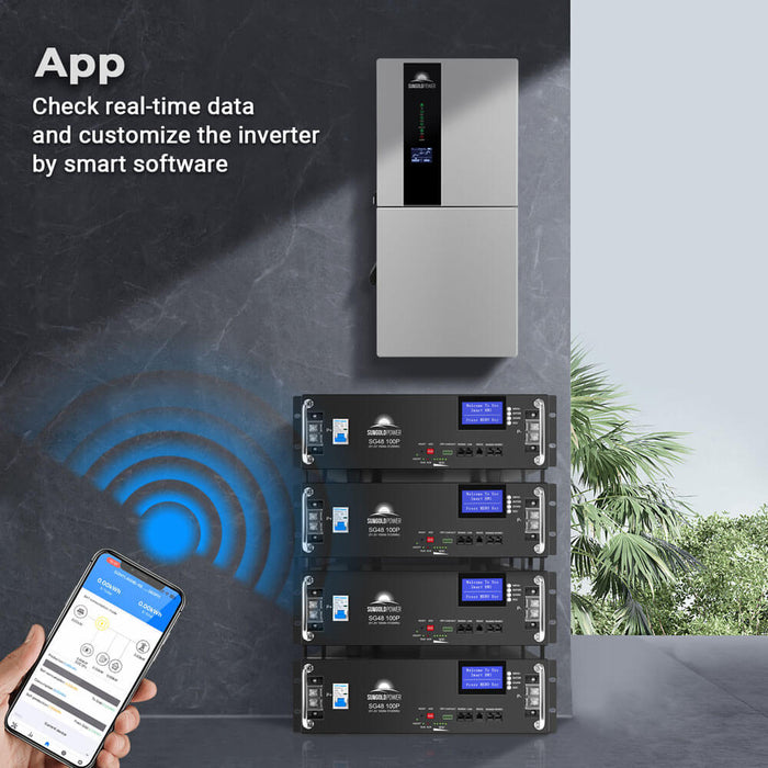 SungoldPower 11.4KW 48V Split Phase Hybrid Solar Inverter | Whole Home Backup (200A) | SGN-11K15PRO