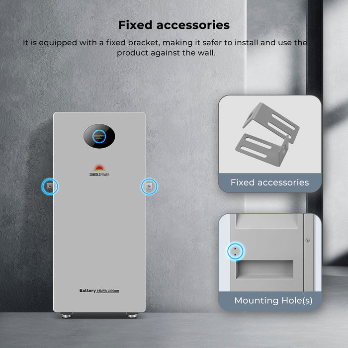 SungoldPower PowerMax 51.2V 314AH Outdoor Energy Storage Battery  UL1973 & UL9540A CEC Listed