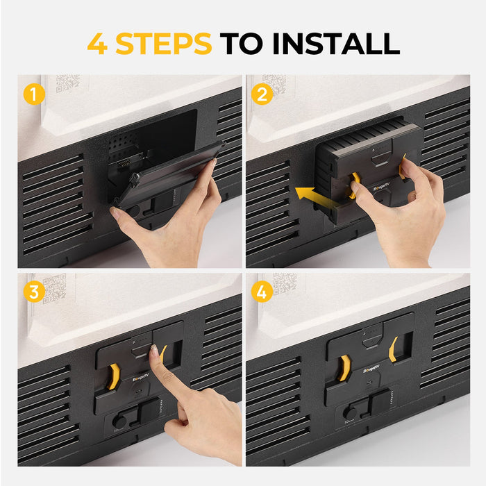 Detachable Battery of Dual-Zone Portable Fridge