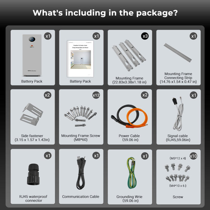 SungoldPower PowerMax 51.2V 314AH Outdoor Energy Storage Battery  UL1973 & UL9540A CEC Listed