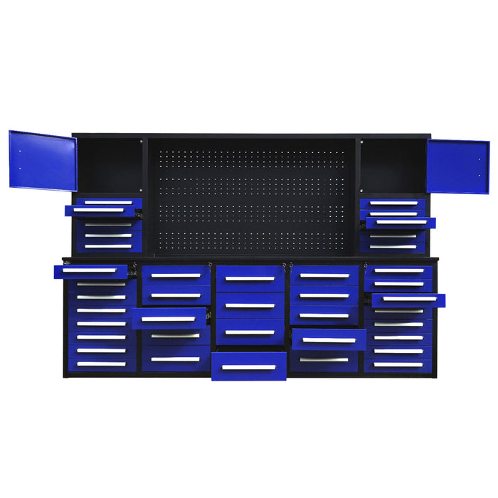 10ft Workbench Cabinet (40 Drawers, 2 Cabinets & 1 Pegboard)