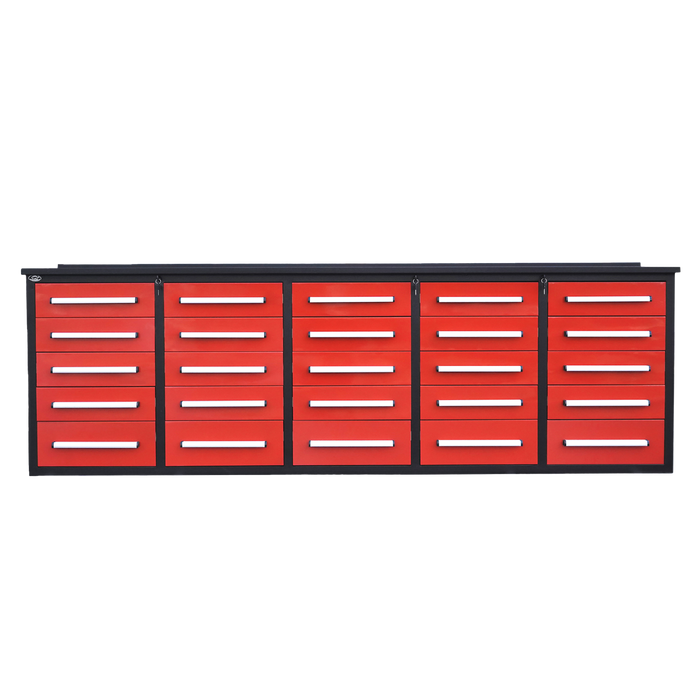 Chery Industrial 10’ Heavy-Duty Steel Workbench with 25 Drawers WW000184