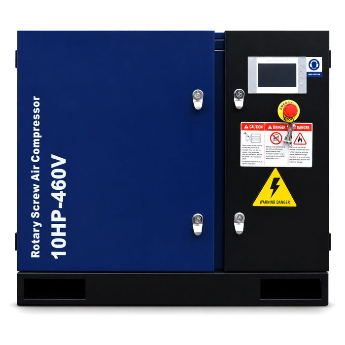 34CFM Rotary Screw Air Compressor – 10HP, 125 PSI, 460V 3-Phase 60HZ