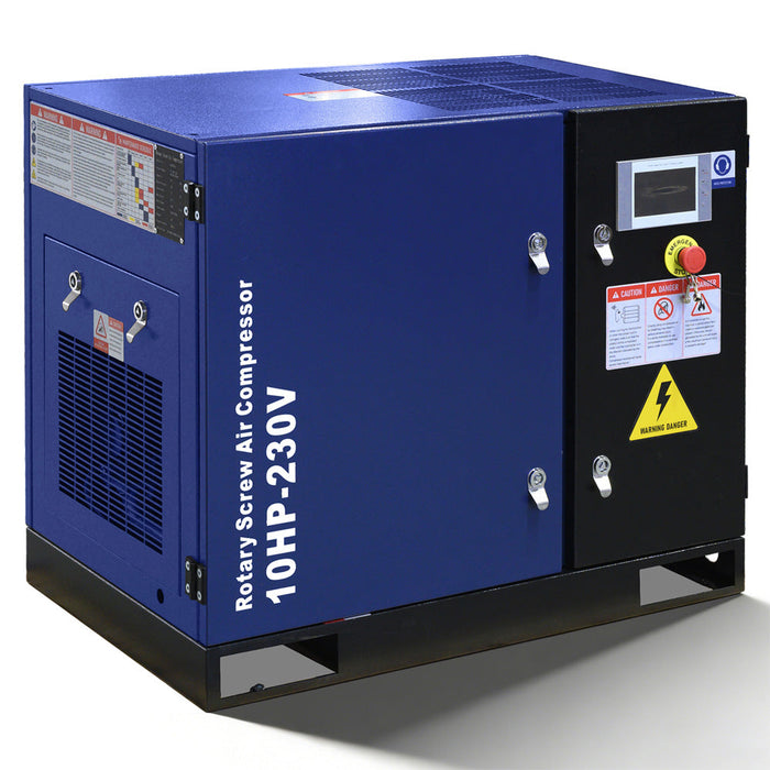 34CFM Rotary Screw Air Compressor – 10HP, 125 PSI, 230V 3-Phase 60HZ