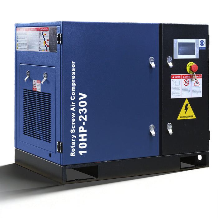 34CFM Rotary Screw Air Compressor – 10HP, 125 PSI, 230V 3-Phase 60HZ