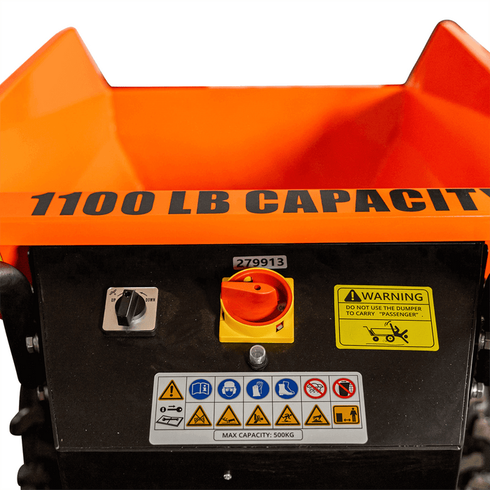Chery Industrial 1100 lb 48V Electric Hydraulic Dump Cart OPD811