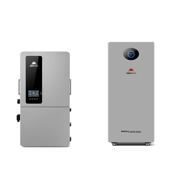 SunGoldPower Hybrid Inverter and PowerMax Battery Bundle 12-24kW 16.07-96.42kWh - SGE-12K18MAX
