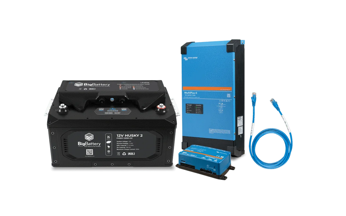 BigBattery 12V 1X HUSKY 2 Power Kit – Victron (3000W | 5.12kWh)