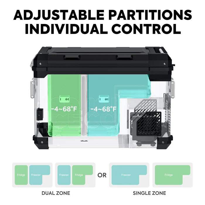 ICECO APL55 58QT Dual Zone 12 Volt Fridge Refrigerator