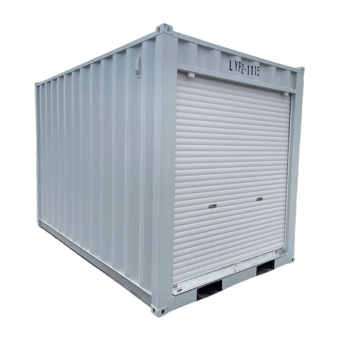 12’ Small Cubic Shipping Container with Roll‑Up Door