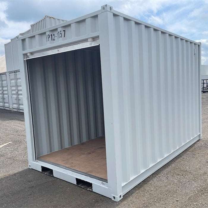 12’ Small Cubic Shipping Container with Roll‑Up Door