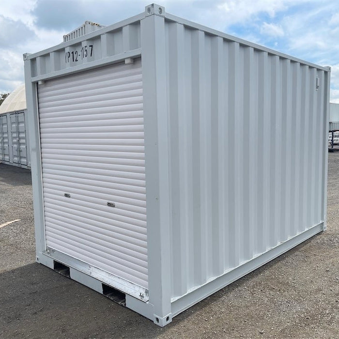 12’ Small Cubic Shipping Container with Roll‑Up Door