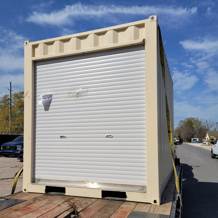 12’ Small Cubic Shipping Container with Roll‑Up Door