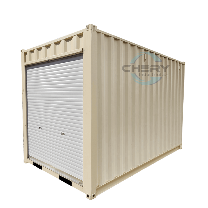 12’ Small Cubic Shipping Container with Roll‑Up Door