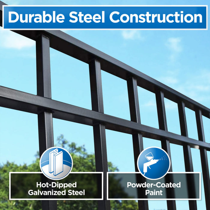 16x6 ft Steel Sliding Driveway Gate