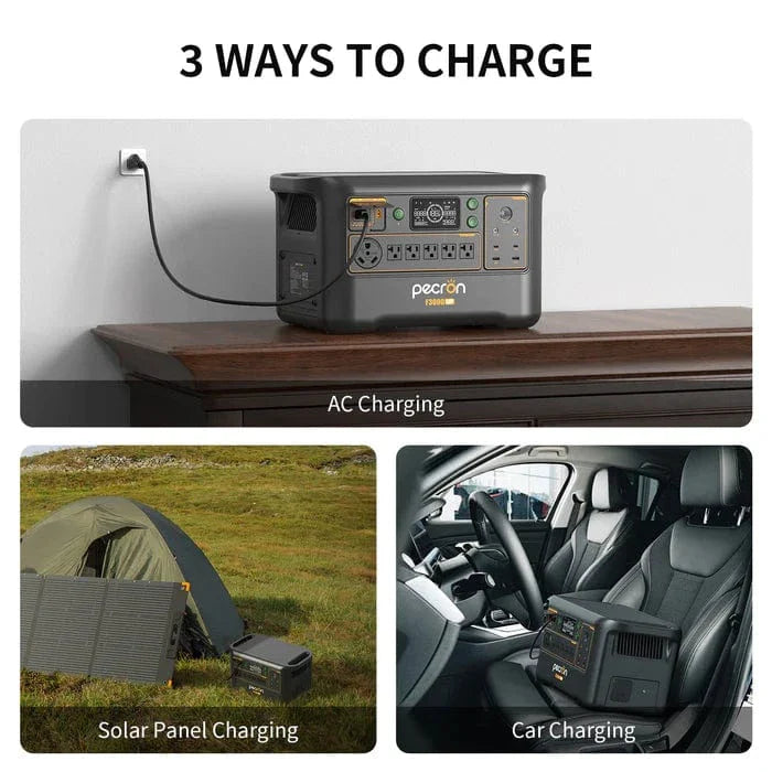 PECRON F3000LFP Portable Power Station 3600W 3072Wh (Pre-Order: ETA Mid October)