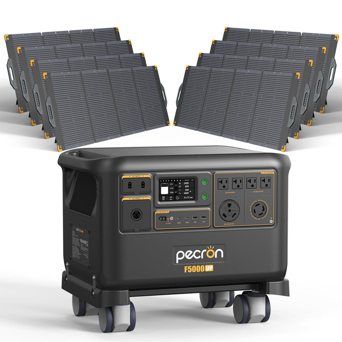 PECRON F5000LFP Portable Power Station 7200W 5120Wh 120V/240V