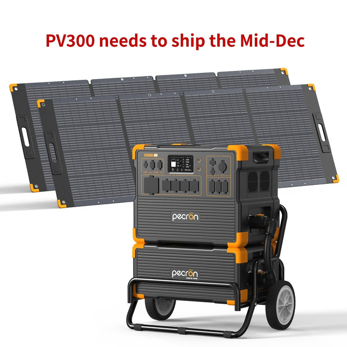 PECRON E3600LFP Solar Generator Kit 3600W 3072Wh (Pre-OIrder: ETA Mid October)