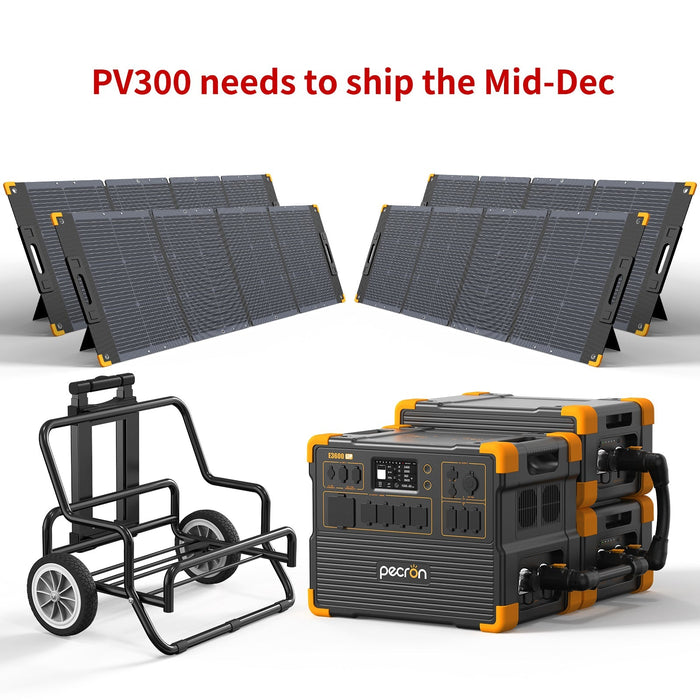 PECRON E3600LFP Solar Generator Kit 3600W 3072Wh (Pre-OIrder: ETA Mid October)