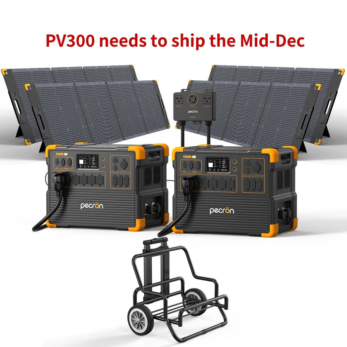 PECRON E3600LFP Solar Generator Kit 3600W 3072Wh (Pre-OIrder: ETA Mid October)