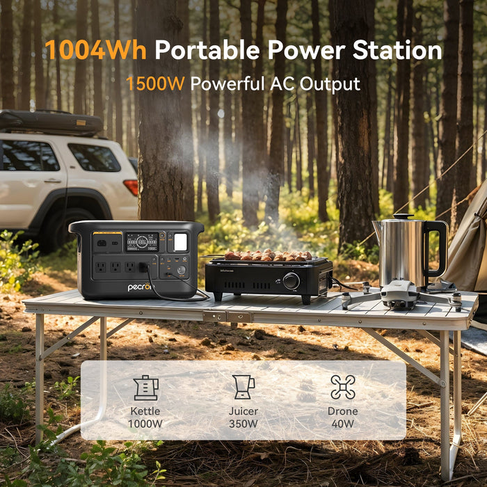 PECRON F1000LFP Portable Power Station 1500W 1004Wh