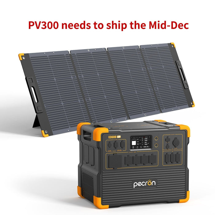 PECRON E3600LFP Solar Generator Kit 3600W 3072Wh (Pre-OIrder: ETA Mid October)